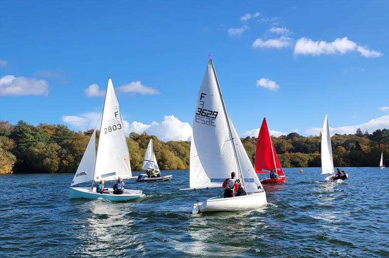 The Twisted Tube team racing during the Firefly Weekend at Spinnaker photo copyright James Oborne taken at Spinnaker Sailing Club and featuring the Team Racing class
