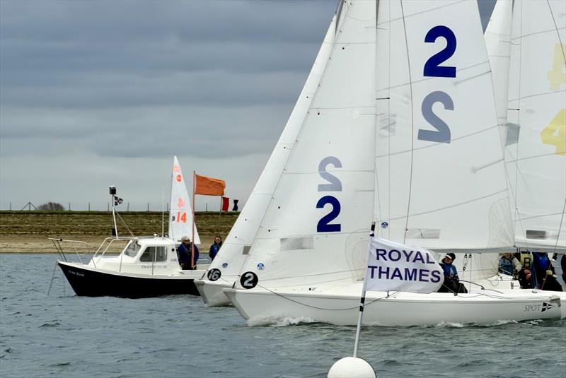 Hot Rum Random Pairs Team Racing event 1 photo copyright Richard Sawyer taken at Royal Thames Yacht Club and featuring the Team Racing class