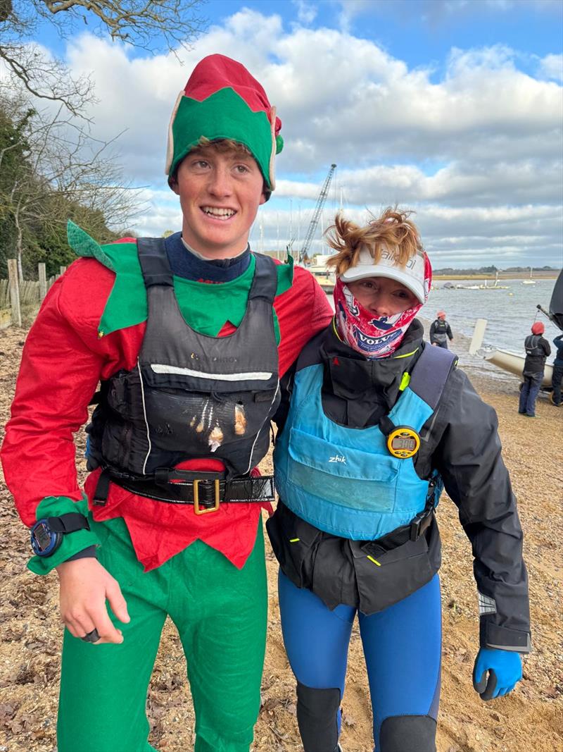 Christmas Eve Team Racing at Waldringfield photo copyright Neil Collingridge taken at Waldringfield Sailing Club and featuring the Team Racing class