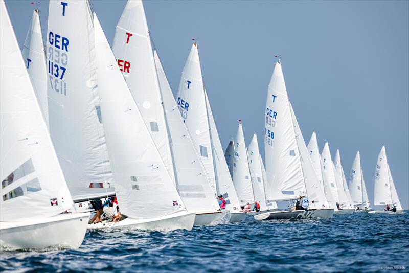 Difficult wind conditions on the Kiel Fjord. The Tempest struggled across the course at their Worlds and once again only managed one race photo copyright www.segel-bilder.de taken at Kieler Yacht Club and featuring the Tempest class