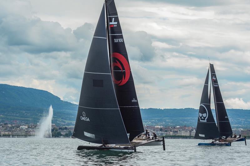 Getting close to Geneva on the way back, fighting with Zoulou photo copyright Seb Aubord taken at  and featuring the TF35 class