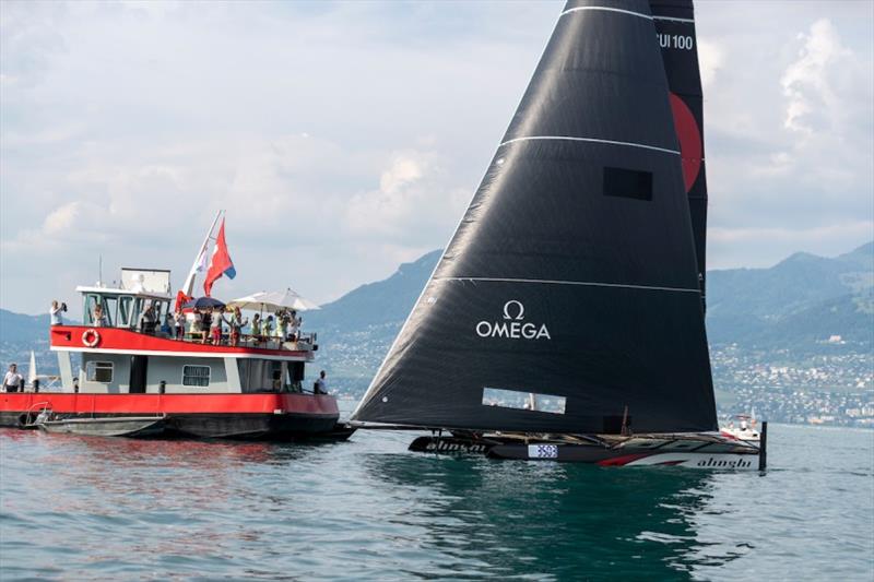 Mark to turn in Le Bouveret, halfway photo copyright Gilles Martin-Raget taken at Société Nautique de Genève and featuring the TF35 class