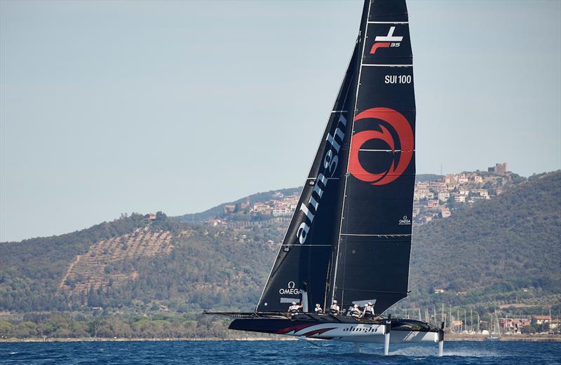 TF35 Scarlino II - Day 1 photo copyright Loris Von Siebenthal  taken at Yacht Club Isole di Toscana and featuring the TF35 class