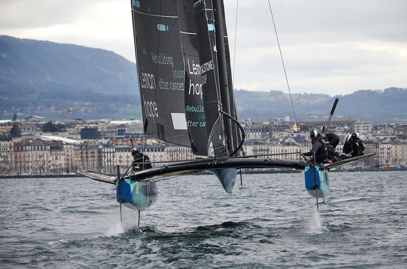 Realteam sets new Blue Ribbon Lake Geneva record photo copyright Loris Von Siebenthal taken at  and featuring the TF35 class