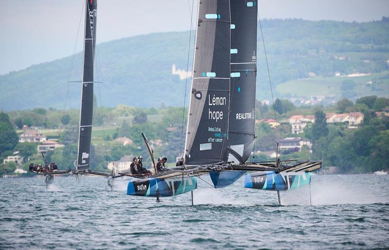 TF35 Geneva Cup Day 1 photo copyright Loris Von Siebenthal taken at Société Nautique de Genève and featuring the TF35 class