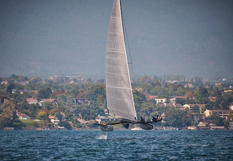 TF35 Realstone Cup For Léman Hope photo copyright Loris Von Siebenthal taken at Société Nautique de Genève and featuring the TF35 class