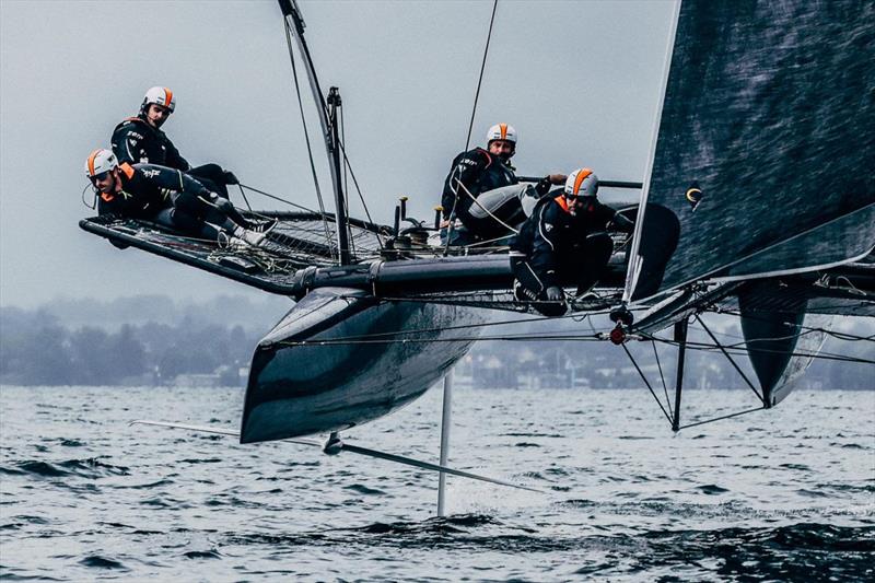 TF35 Trophy Nyon Grand Prix Day 1 photo copyright Sailing Energy / TF35 taken at Société Nautique de Nyon and featuring the TF35 class