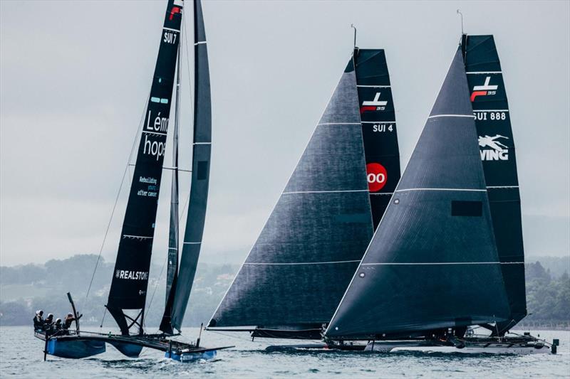TF35 Trophy Nyon Grand Prix Day 1 photo copyright Sailing Energy / TF35 taken at Société Nautique de Nyon and featuring the TF35 class