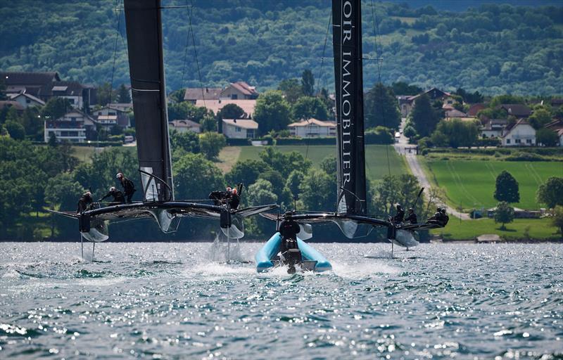 TF35 Trophy Nyon Grand Prix Day 3 photo copyright Sailing Energy / TF35 taken at Société Nautique de Nyon and featuring the TF35 class