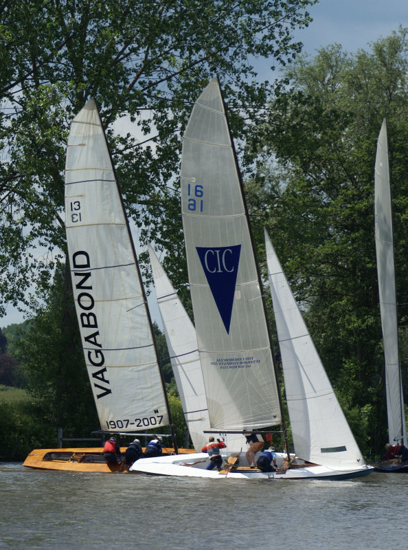 The largest ever turnout of Thames 'A' Raters in Bourne End history for the 2007 nationals photo copyright Mark Laity taken at Upper Thames Sailing Club and featuring the Thames A Rater class