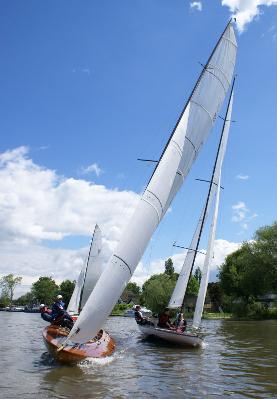 The largest ever turnout of Thames 'A' Raters in Bourne End history for the 2007 nationals photo copyright Mark Laity taken at Upper Thames Sailing Club and featuring the Thames A Rater class