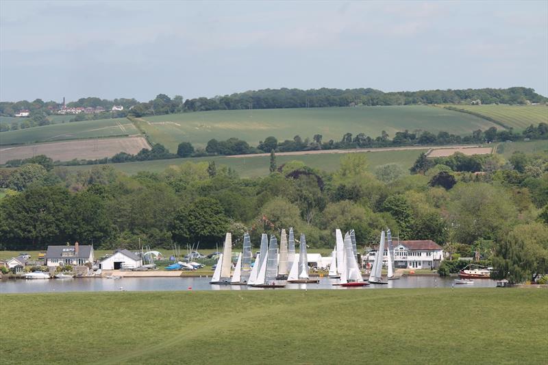 Beauiful scenery at Bourne End Week photo copyright Debbie Kite taken at Upper Thames Sailing Club and featuring the Thames A Rater class