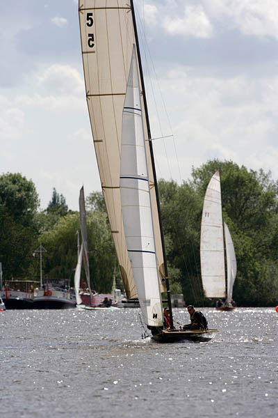 The Thames A Raters race for the Thames Champion Cup during Bourne End Week  photo copyright Richard Langdon / www.oceanimages.co.uk taken at Upper Thames Sailing Club and featuring the Thames A Rater class