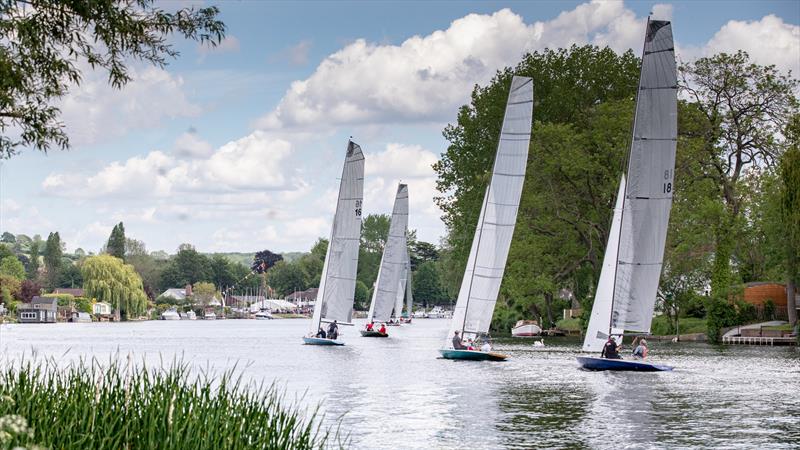 The spectacle of Raters at Upper Thames - ilovesailing June winner photo copyright Tony Ketley taken at Upper Thames Sailing Club and featuring the Thames A Rater class