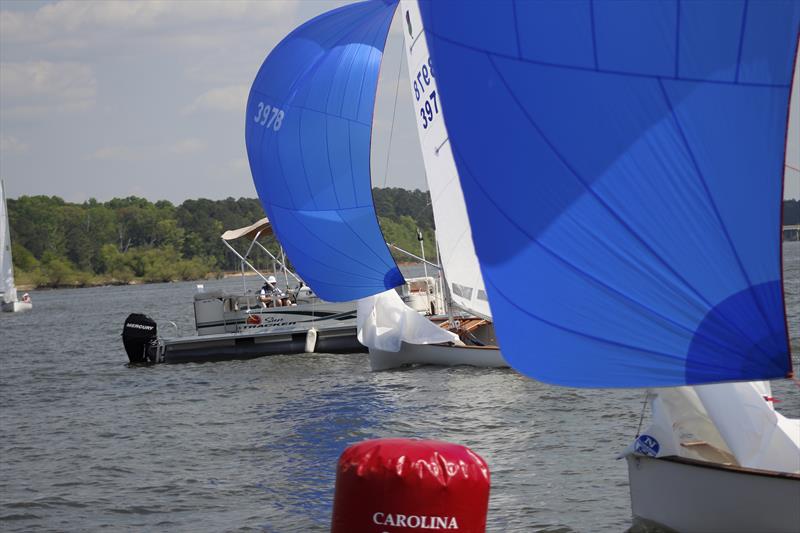 Thistle racing action on the waters of North Carolina's Jordan Lake - photo © Kevin Sheehan