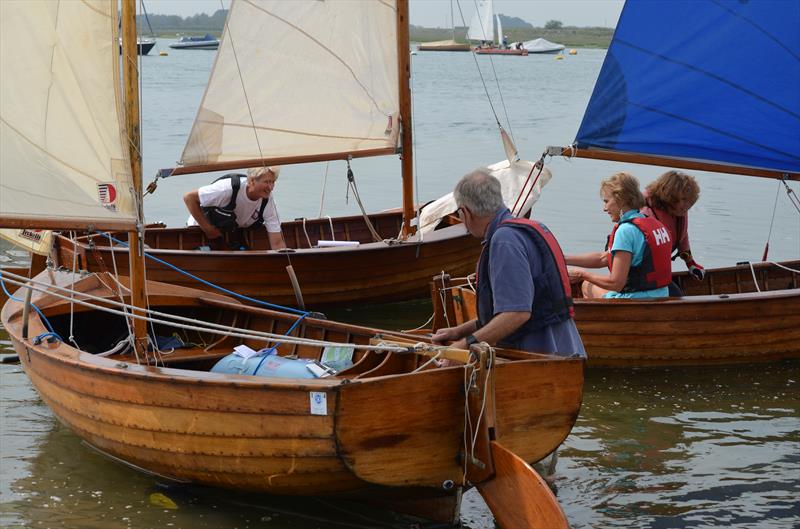 Tideways, Andrew Francis, Peter Shaw and Nicki Miller/Rosie Hanbury heading out for the Bosham Classic Boat Revival 2014 photo copyright David Edmund-Jones taken at Bosham Sailing Club and featuring the Tideway class