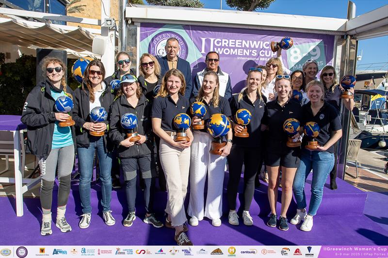 Top three teams - 2025 Greenwich Women's Cup - photo © Pep Portas - CNMG