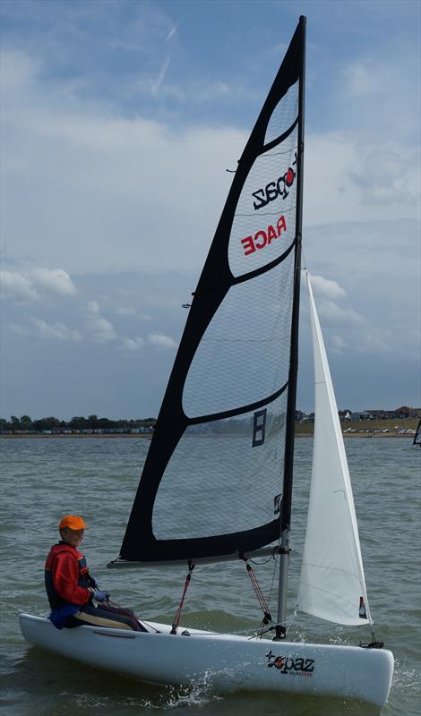 Max Sellar wins the Topper Topaz Uno Nationals at Whitstable photo copyright Nicky Whatley taken at Whitstable Yacht Club and featuring the Topaz class