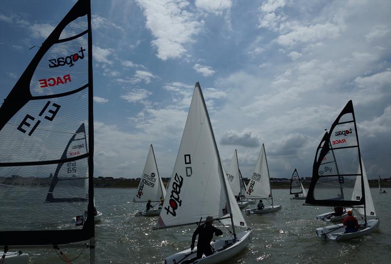 Topper Topaz Uno Nationals at Whitstable photo copyright Nicky Whatley taken at Whitstable Yacht Club and featuring the Topaz class