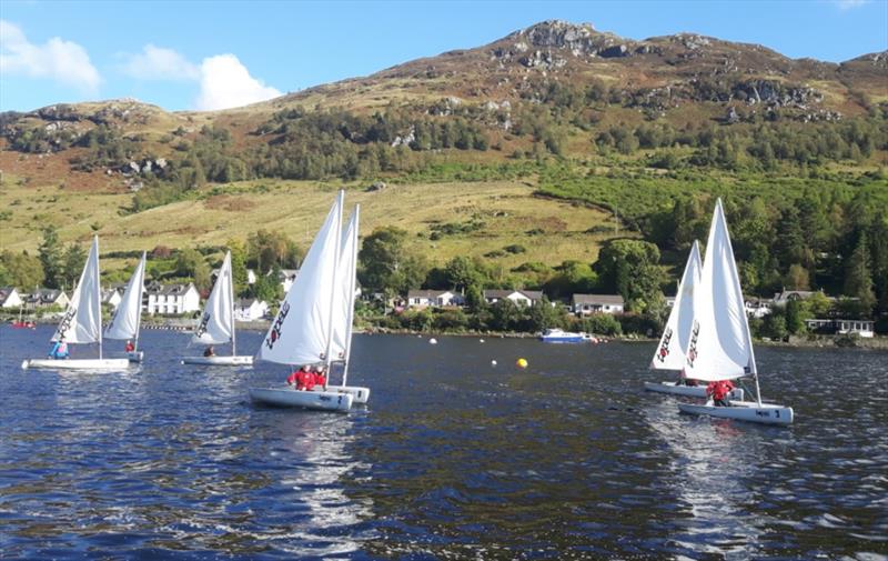 Explorer Single Handed Final at the Scottish National Scout Regatta photo copyright Neil McLaren taken at  and featuring the Topaz class