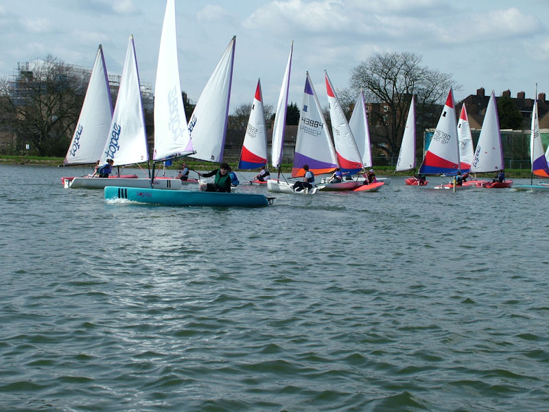 Topper and Topaz open at Stoke Newington photo copyright Jack Burton taken at  and featuring the Topaz class