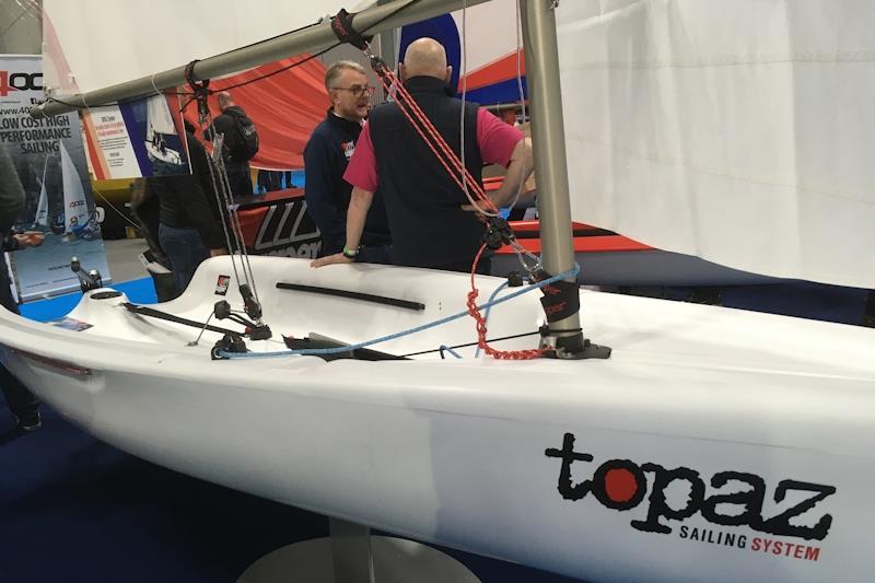 One of the few rigs with a jib but no shrouds photo copyright Magnus Smith taken at RYA Dinghy Show and featuring the Topaz class