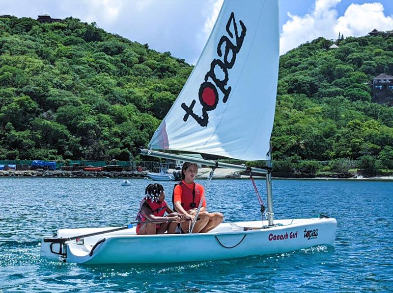 Young Vincentian Sailor representing SVG at PanAm Games 2023 photo copyright SVG Sailing Association taken at  and featuring the Topaz class