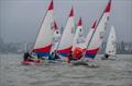 Topper action, led by Angus Bowman (45673) and Aurelia McNamara (84) during the KSSA Mid-Summer Regatta at Medway