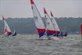 Three of the Chipstead Four, led by Alex Yeates (27555) with Ed Smith and Daniel Hebditch in line astern during the KSSA Mid-Summer Regatta at Medway