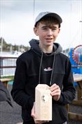 Rian Collins of Royal Cork Yacht Club, winner of the Topper 5.3 class at the Investwise Irish Sailing Youth Nationals on Cork Harbour © David Branigan / Oceansport