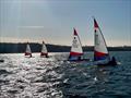 Maximising Water Time Until Dusk during the ITCA (GBR) Invitational Topper Coaching at Carsington Sailing Club © Max Todd