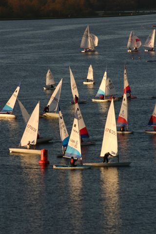 Action from the Strathclyde Loch Christmas Regatta photo copyright Alan Henderson / www.fotoboat.com taken at Strathclyde Loch Sailing Club and featuring the Topper class