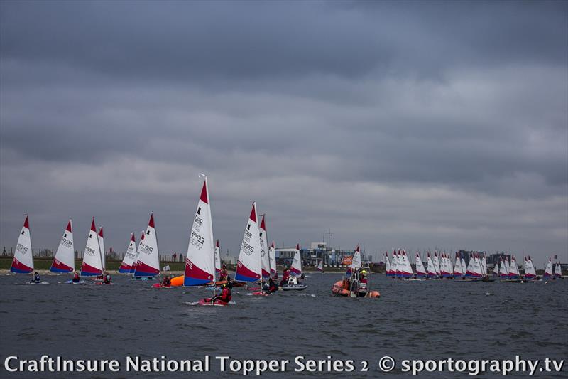 Craftinsure Topper 5.3 National Series 2 photo copyright Alex Irwin / www.sportography.tv taken at Queen Mary Sailing Club and featuring the Topper class