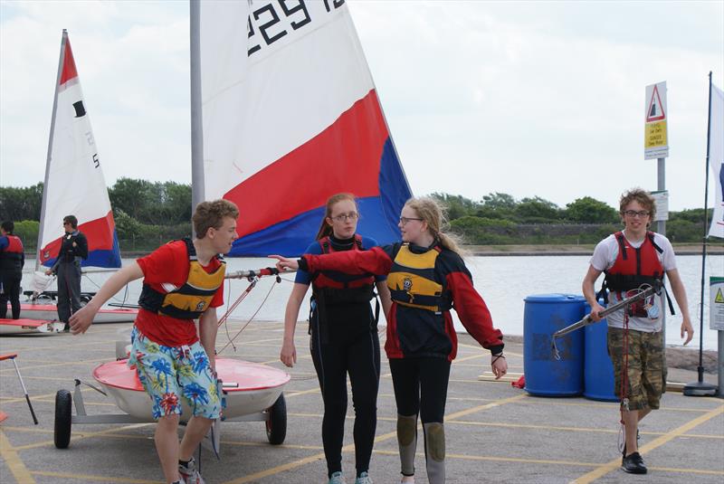 Push the Boat Out at Rhyl Yacht Club 2014 photo copyright WYA taken at Rhyl Yacht Club and featuring the Topper class