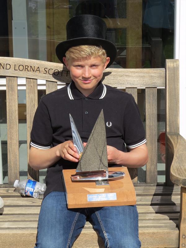 David Rosie - Scottish Topper Champion 2015 photo copyright Dougie Bell taken at Helensburgh Sailing Club and featuring the Topper class