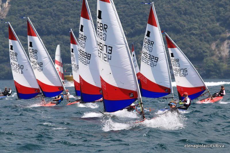 Day 3 of the Topper World Championships 2015 photo copyright Elena Giolai / Fraglia Vela Riva taken at Fraglia Vela Riva and featuring the Topper class