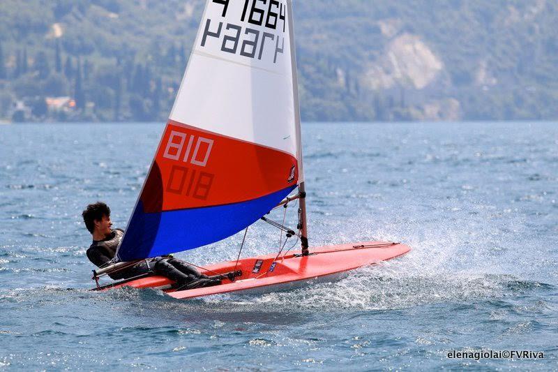 Day 3 of the Topper World Championships 2015 photo copyright Elena Giolai / Fraglia Vela Riva taken at Fraglia Vela Riva and featuring the Topper class