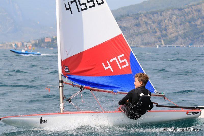 Day 5 at the Topper World Championships 2015 photo copyright Elena Giolai / Fraglia Vela Riva taken at Fraglia Vela Riva and featuring the Topper class