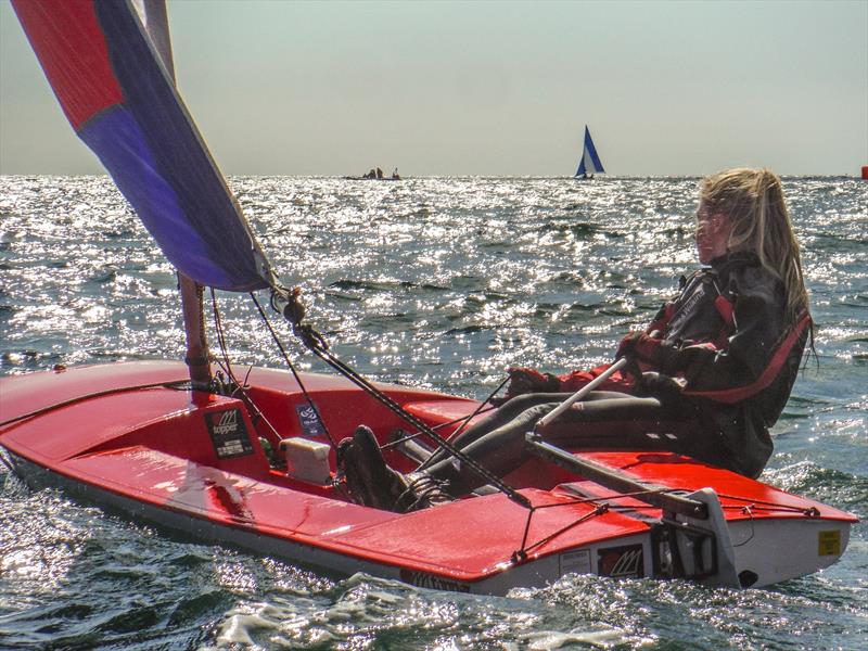 Alice Serna racing in the West Sussex Schools and Youth Sailing Association Annual Regatta 2015 - photo © Bill Brooks