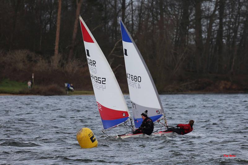 The Toppers enjoyed close racing on Alton Water's Frostbite Series day 7 photo copyright Tim Bees taken at Alton Water Sports Centre and featuring the Topper class