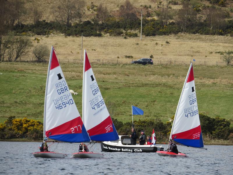 RYA Scotland Spring Championships photo copyright Dougie Bell taken at Loch Venachar Sailing Club and featuring the Topper class