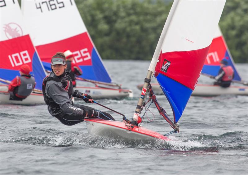 Andrew Sturt second in the Topper Midland Championships at Notts County photo copyright David Eberlin taken at Notts County Sailing Club and featuring the Topper class