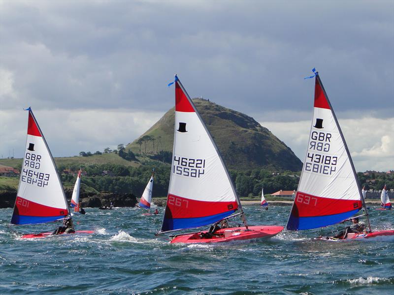 Topper Nationals at North Berwick in 2011 photo copyright Derek Braid taken at East Lothian Yacht Club and featuring the Topper class