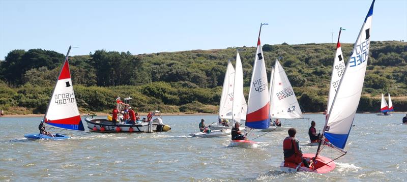 Christchurch Sailing Club Junior Week photo copyright Richard Beasley taken at Christchurch Sailing Club and featuring the Topper class