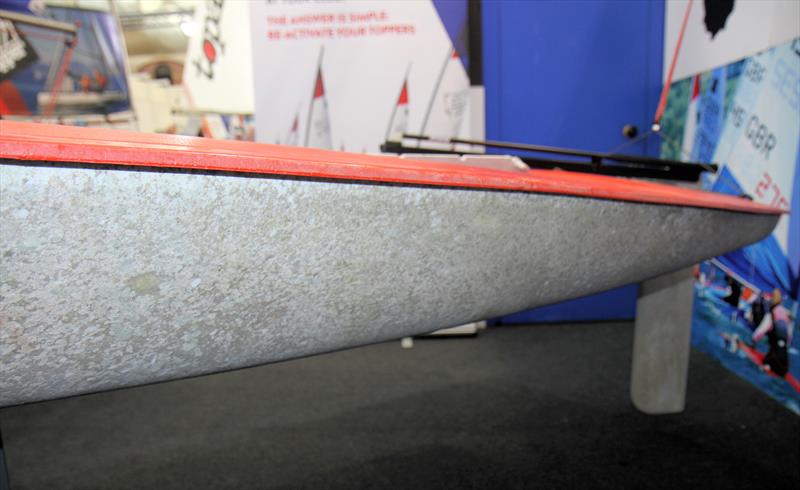 The half re-activated Topper at the RYA Suzuki Dinghy Show photo copyright Mark Jardine / YachtsandYachting.com taken at RYA Dinghy Show and featuring the Topper class