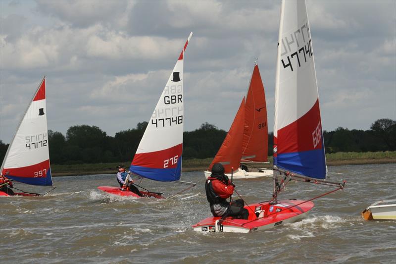 Toppers at the Waldringfield Easter Egg photo copyright Alexis Smith taken at Waldringfield Sailing Club and featuring the Topper class