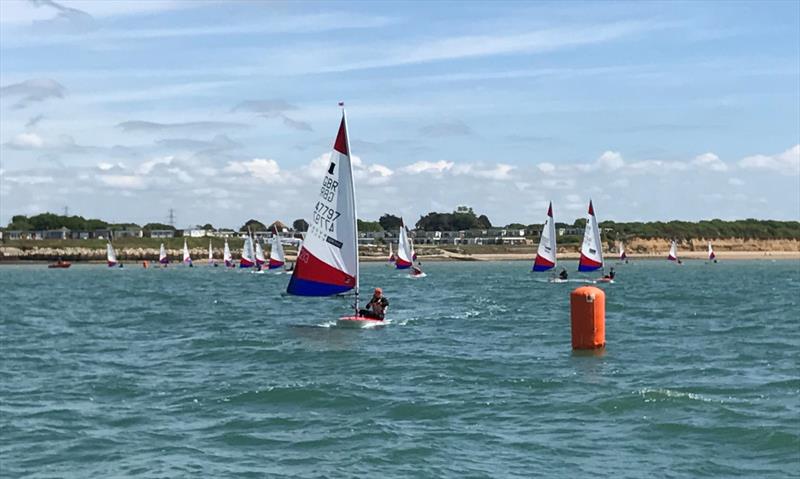 Rooster Southern Area Topper Travellers at Warsash photo copyright Ian Walker taken at Warsash Sailing Club and featuring the Topper class