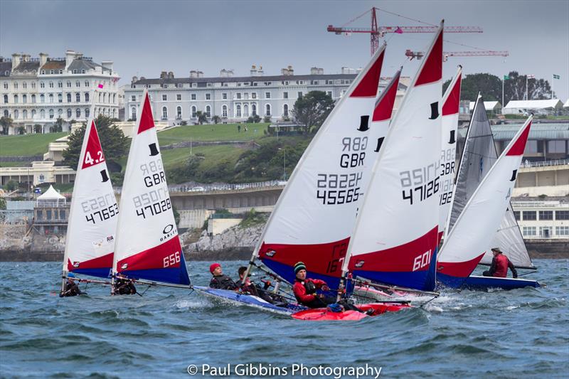 Topper South West Championship during the 2017 Plymouth Dinghy Regatta photo copyright Paul Gibbins Photography taken at  and featuring the Topper class