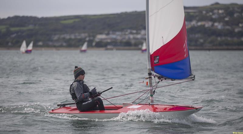 Aled Llewellyn-Jones during the RYA Welsh Zone Championships photo copyright RYA Cymru Wales taken at Fishguard Bay Yacht Club and featuring the Topper class