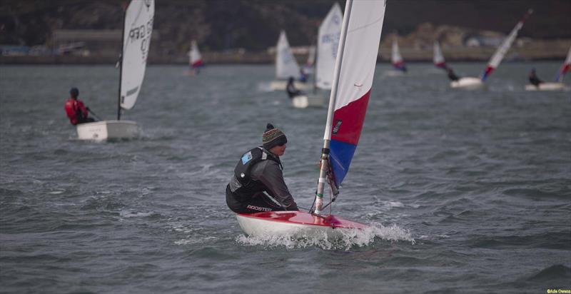 Aled Llewellyn-Jones during the RYA Welsh Zone Championships photo copyright RYA Cymru Wales taken at Fishguard Bay Yacht Club and featuring the Topper class